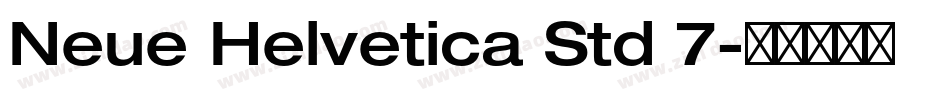 Neue Helvetica Std 7字体转换